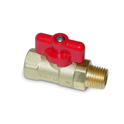 1/4" Ball Valve 1000 PSI @ 250' F Red Flag Handle