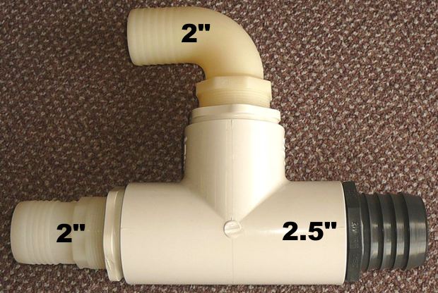 (image for) "Y" Vacuum - 2.5" to Dual 2"
