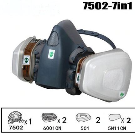 (image for) 7502 - Respirator Organic Vapor Kit - 7 Pieces