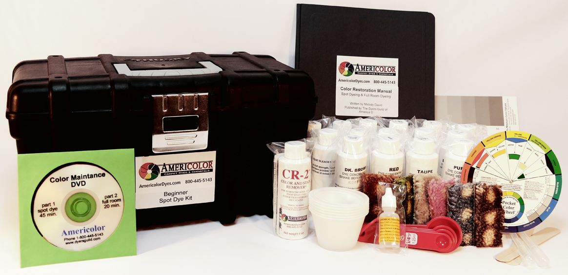 (image for) DY12 Americolor Spot Dye Kit 12 dyes,manual, DVD,chem