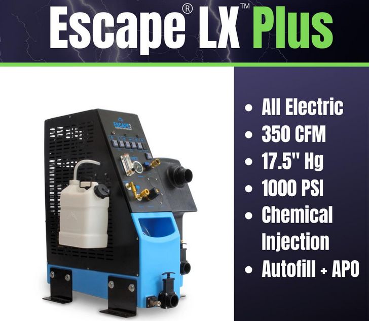 (image for) Escape LX Plus Elect TruckMount, 1000 PSI, Pump-Out, Auto-Fill