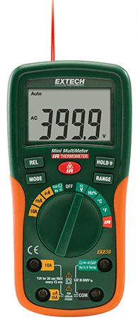 (image for) EX211L - IR Thermometer w/Laser & MultiMeter