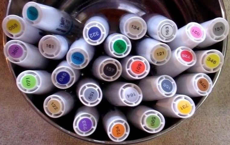 (image for) DY15P - Pigment Markers 27 Pen Set 26 Colors + White Blender