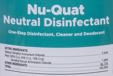 (image for) Nu-Quat 64 Disinfectant Concentrate EPA Registered Gal,
