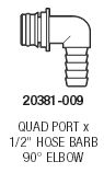 (image for) DRB1288 - 1/2"Hose x O'ring Slip Hose Barb