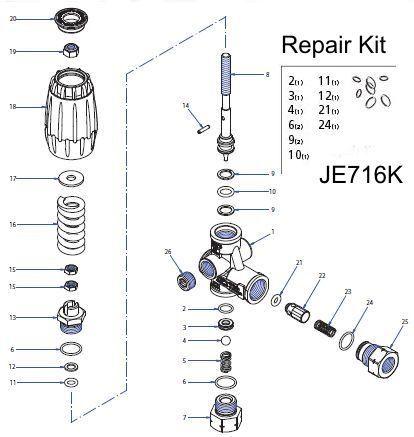 (image for) JE716 - Press. Regulator Valve 2000 PSI Panel Mount