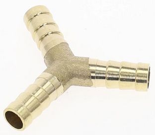 (image for) Brass Tee Barbed 3/8" or 8mm