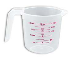 (image for) TL8M - Measuring Cup 8 oz Polyethylene